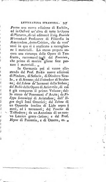 Giornale della letteratura straniera