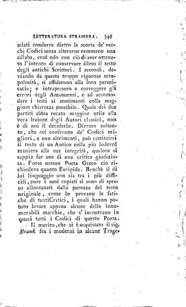 Giornale della letteratura straniera