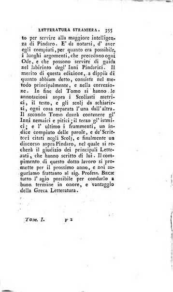 Giornale della letteratura straniera