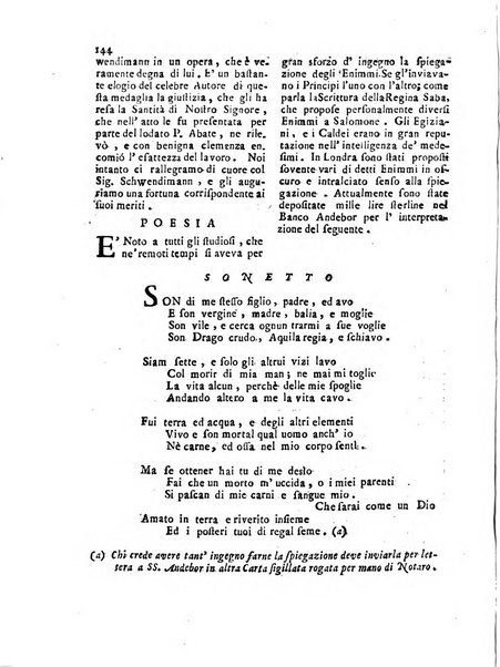 Giornale delle belle arti e della incisione, antiquaria, musica e poesia