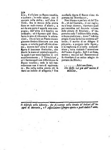 Giornale delle belle arti e della incisione, antiquaria, musica e poesia