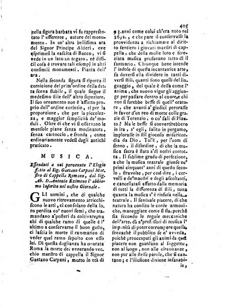 Giornale delle belle arti e della incisione, antiquaria, musica e poesia