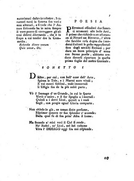 Giornale delle belle arti e della incisione, antiquaria, musica e poesia