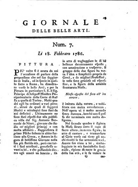 Giornale delle belle arti e della incisione, antiquaria, musica e poesia