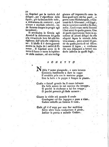 Giornale delle belle arti e della incisione, antiquaria, musica e poesia