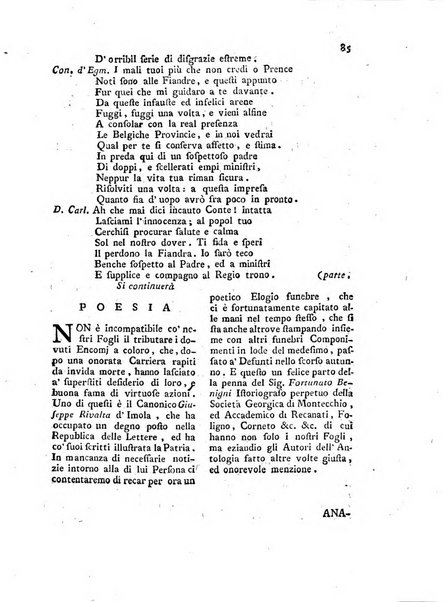 Giornale delle belle arti e della incisione, antiquaria, musica e poesia