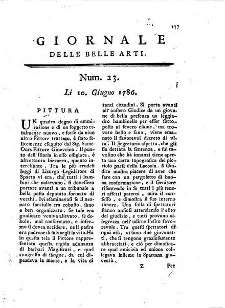 Giornale delle belle arti e della incisione, antiquaria, musica e poesia