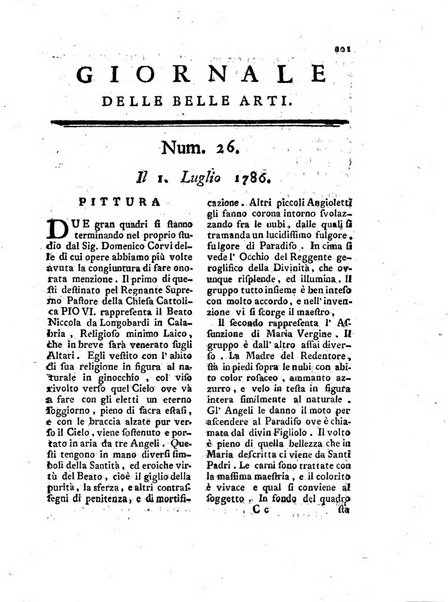 Giornale delle belle arti e della incisione, antiquaria, musica e poesia