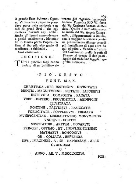 Giornale delle belle arti e della incisione, antiquaria, musica e poesia