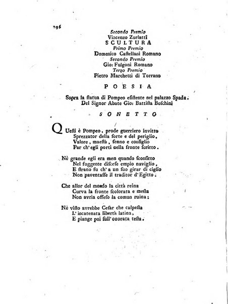 Giornale delle belle arti e della incisione, antiquaria, musica e poesia