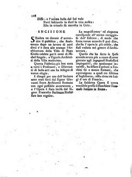 Giornale delle belle arti e della incisione, antiquaria, musica e poesia