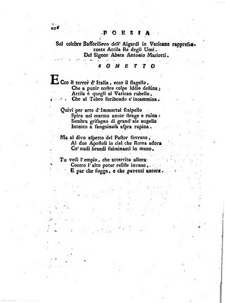 Giornale delle belle arti e della incisione, antiquaria, musica e poesia