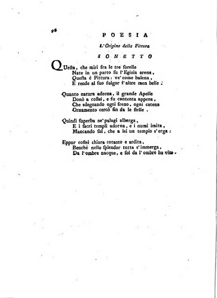 Giornale delle belle arti e della incisione, antiquaria, musica e poesia