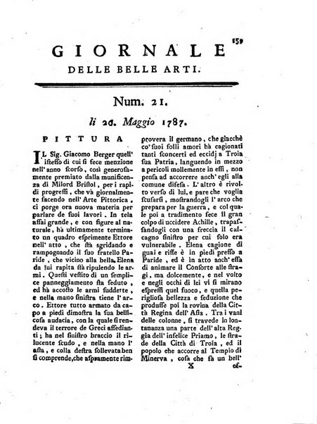 Giornale delle belle arti e della incisione, antiquaria, musica e poesia