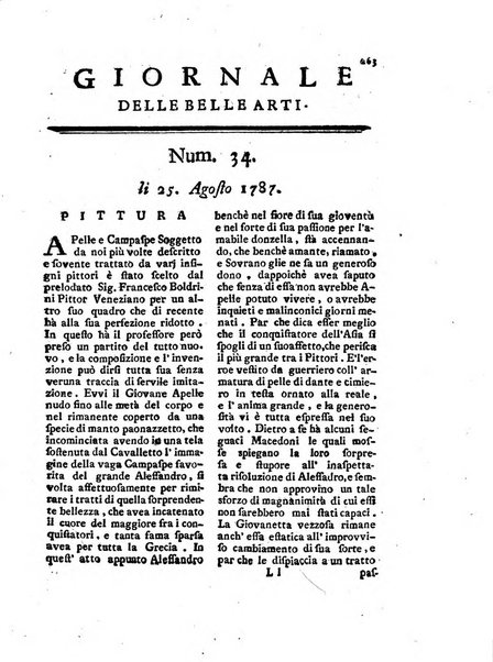 Giornale delle belle arti e della incisione, antiquaria, musica e poesia