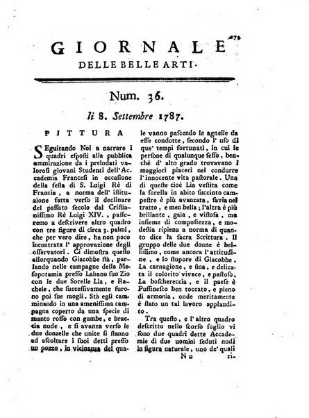 Giornale delle belle arti e della incisione, antiquaria, musica e poesia