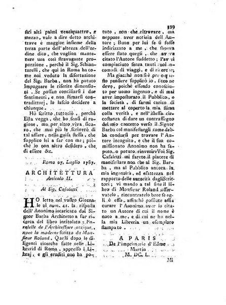 Giornale delle belle arti e della incisione, antiquaria, musica e poesia