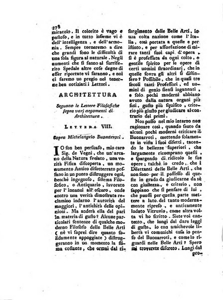 Giornale delle belle arti e della incisione, antiquaria, musica e poesia