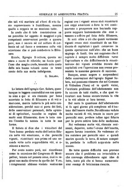 Giornale di agricoltura pratica organo ufficiale della Regia Stazione enologica sperimentale di Asti, della Regia Scuola di viticoltura, enologia e pomologia di Alba, della Regia Scuola agraria di Caluso e dei Comizi agrari di Asti e Alba