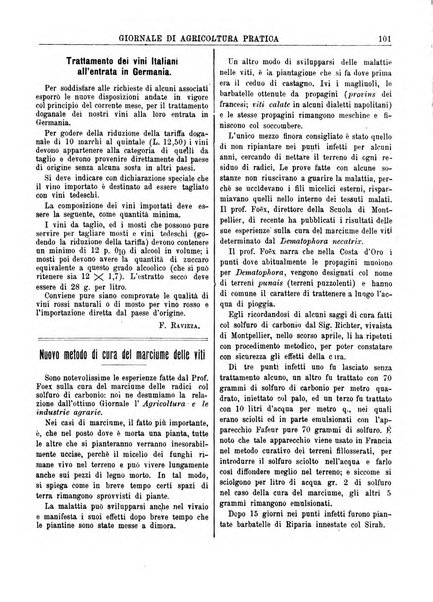 Giornale di agricoltura pratica organo ufficiale della Regia Stazione enologica sperimentale di Asti, della Regia Scuola di viticoltura, enologia e pomologia di Alba, della Regia Scuola agraria di Caluso e dei Comizi agrari di Asti e Alba