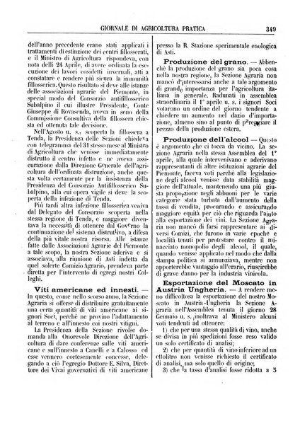 Giornale di agricoltura pratica organo ufficiale della Regia Stazione enologica sperimentale di Asti, della Regia Scuola di viticoltura, enologia e pomologia di Alba, della Regia Scuola agraria di Caluso e dei Comizi agrari di Asti e Alba