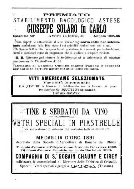 Giornale di agricoltura pratica organo ufficiale della Regia Stazione enologica sperimentale di Asti, della Regia Scuola di viticoltura, enologia e pomologia di Alba, della Regia Scuola agraria di Caluso e dei Comizi agrari di Asti e Alba