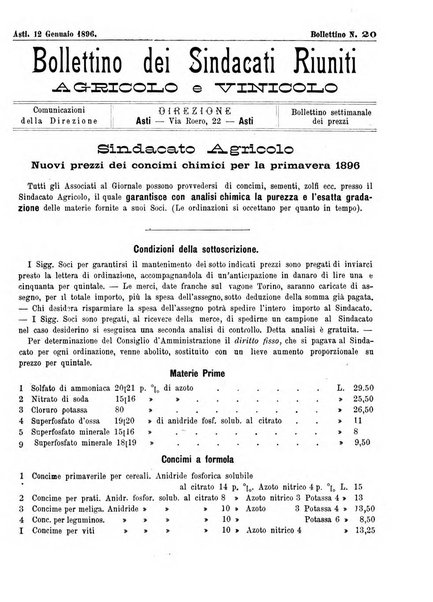 Giornale di agricoltura pratica organo ufficiale della Regia Stazione enologica sperimentale di Asti, della Regia Scuola di viticoltura, enologia e pomologia di Alba, della Regia Scuola agraria di Caluso e dei Comizi agrari di Asti e Alba