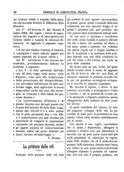 Giornale di agricoltura pratica organo ufficiale della Regia Stazione enologica sperimentale di Asti, della Regia Scuola di viticoltura, enologia e pomologia di Alba, della Regia Scuola agraria di Caluso e dei Comizi agrari di Asti e Alba