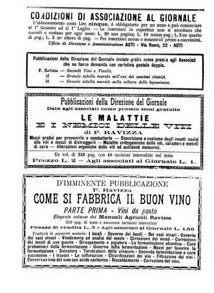 Giornale di agricoltura pratica organo ufficiale della Regia Stazione enologica sperimentale di Asti, della Regia Scuola di viticoltura, enologia e pomologia di Alba, della Regia Scuola agraria di Caluso e dei Comizi agrari di Asti e Alba