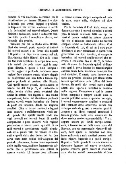 Giornale di agricoltura pratica organo ufficiale della Regia Stazione enologica sperimentale di Asti, della Regia Scuola di viticoltura, enologia e pomologia di Alba, della Regia Scuola agraria di Caluso e dei Comizi agrari di Asti e Alba