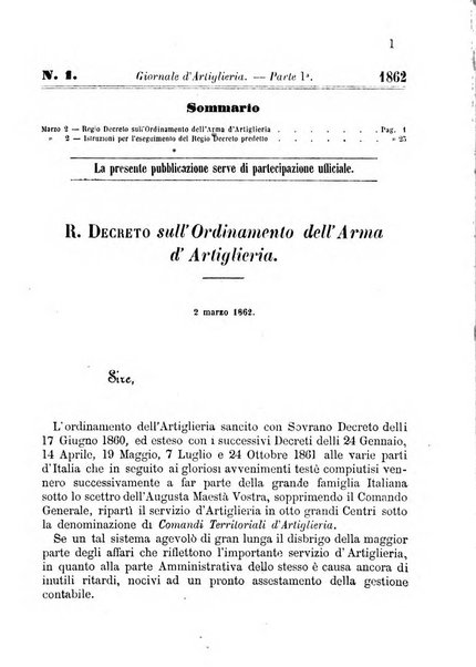 Giornale di artiglieria e genio. Parte 1., Ufficiale