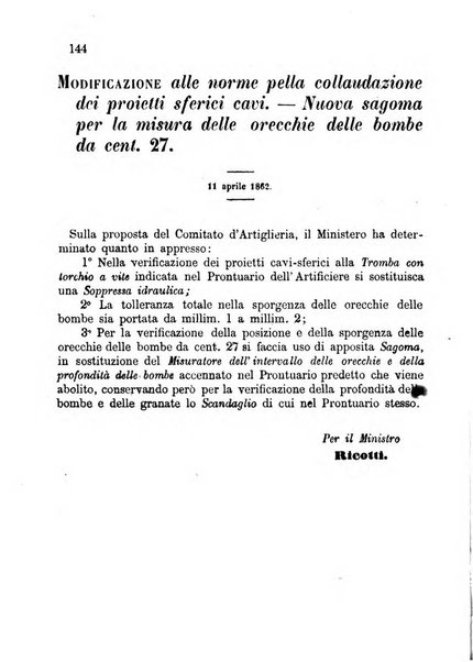 Giornale di artiglieria e genio. Parte 1., Ufficiale