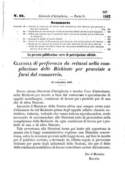 Giornale di artiglieria e genio. Parte 1., Ufficiale