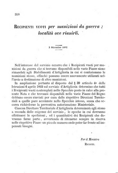 Giornale di artiglieria e genio. Parte 1., Ufficiale