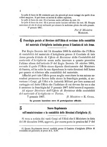 Giornale di artiglieria e genio. Parte 1., Ufficiale