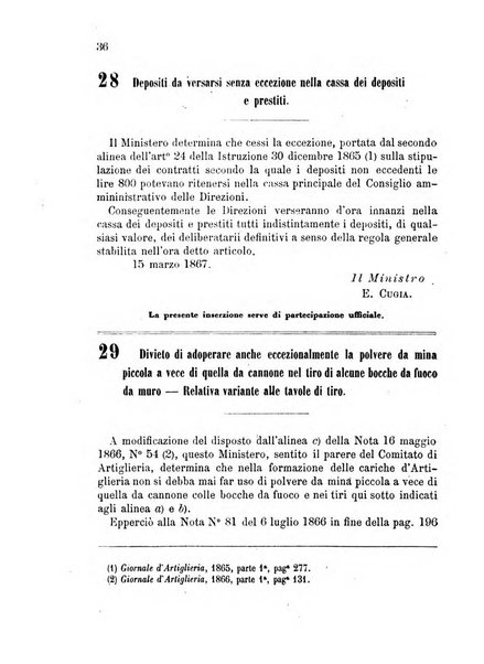 Giornale di artiglieria e genio. Parte 1., Ufficiale