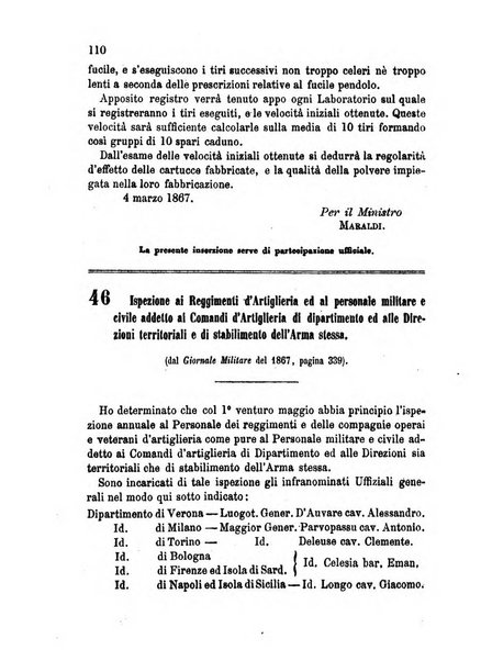 Giornale di artiglieria e genio. Parte 1., Ufficiale