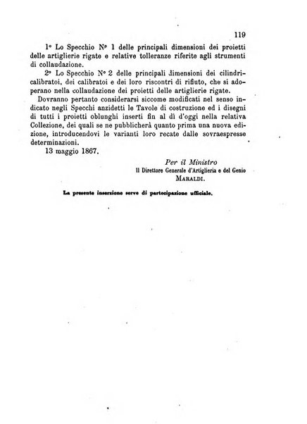 Giornale di artiglieria e genio. Parte 1., Ufficiale