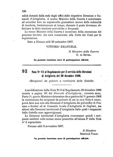 Giornale di artiglieria e genio. Parte 1., Ufficiale