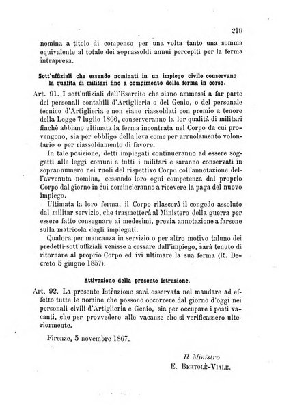 Giornale di artiglieria e genio. Parte 1., Ufficiale