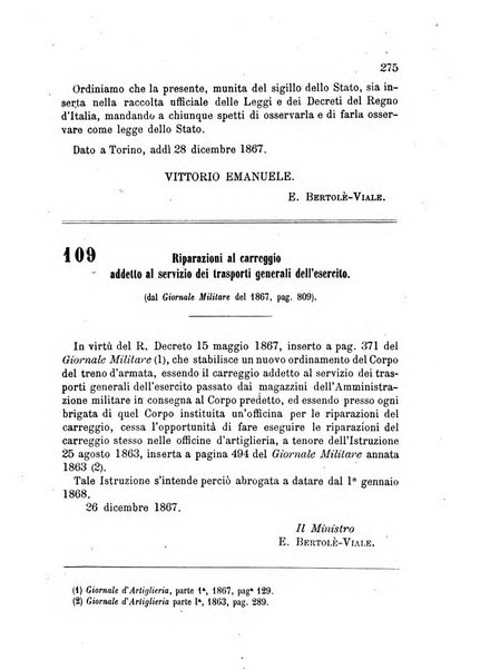 Giornale di artiglieria e genio. Parte 1., Ufficiale