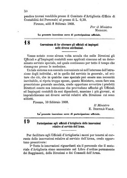 Giornale di artiglieria e genio. Parte 1., Ufficiale