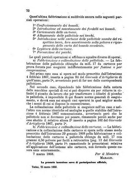 Giornale di artiglieria e genio. Parte 1., Ufficiale