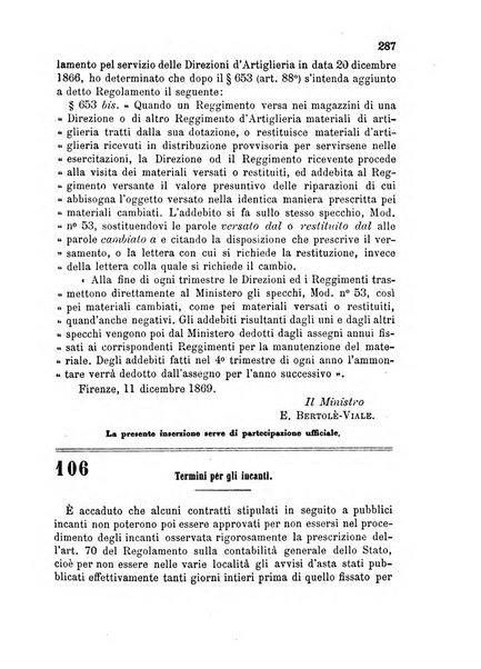 Giornale di artiglieria e genio. Parte 1., Ufficiale