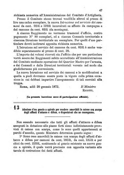 Giornale di artiglieria e genio. Parte 1., Ufficiale