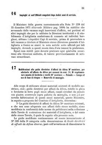 Giornale di artiglieria e genio. Parte 1., Ufficiale