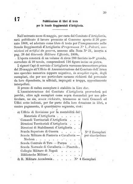 Giornale di artiglieria e genio. Parte 1., Ufficiale