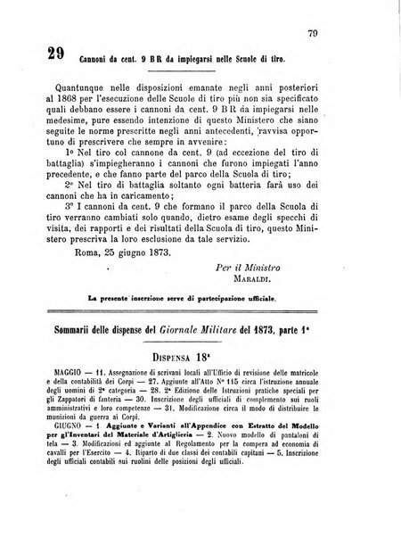 Giornale di artiglieria e genio. Parte 1., Ufficiale