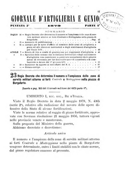 Giornale di artiglieria e genio. Parte 1., Ufficiale