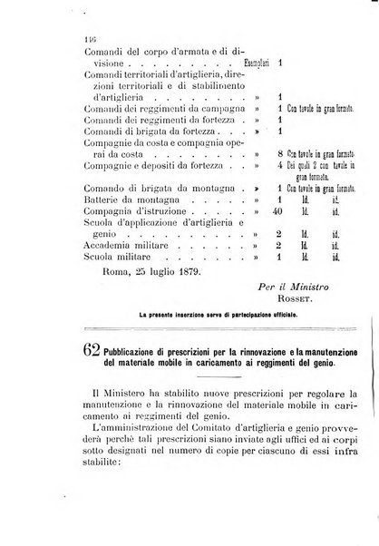 Giornale di artiglieria e genio. Parte 1., Ufficiale